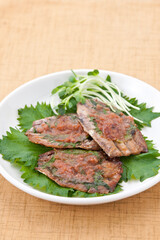 イワシの梅肉焼き