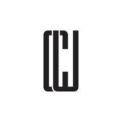 CW letter logo design vector