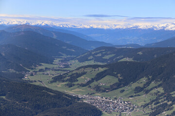 Obraz premium Panorama Pustertal, Südtirol, Italien