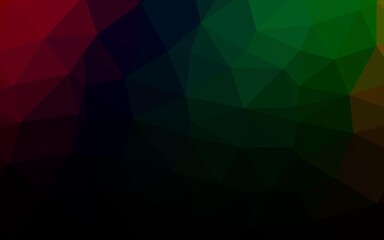 Dark Multicolor, Rainbow vector polygonal template.