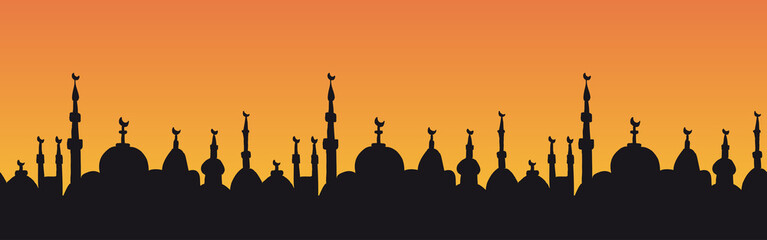 Seamless sunset in the Middle East