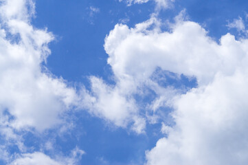 Blue sky background with strange and fantastic cloud