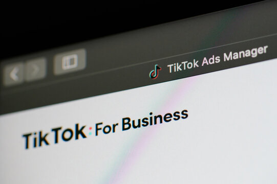 Checking Tiktok for business page