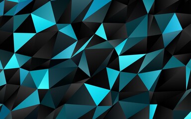 Obraz premium Light BLUE vector low poly texture.