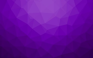 Light Purple vector shining triangular template.