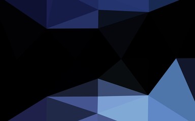 Fototapeta premium Dark BLUE vector abstract mosaic pattern.