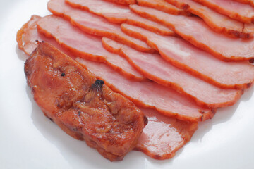 切れている焼豚