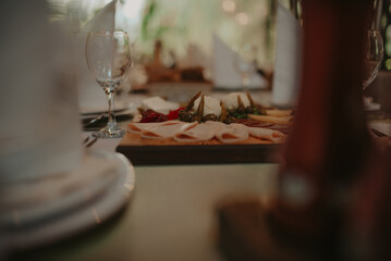 wedding - decorated table at luxury event
