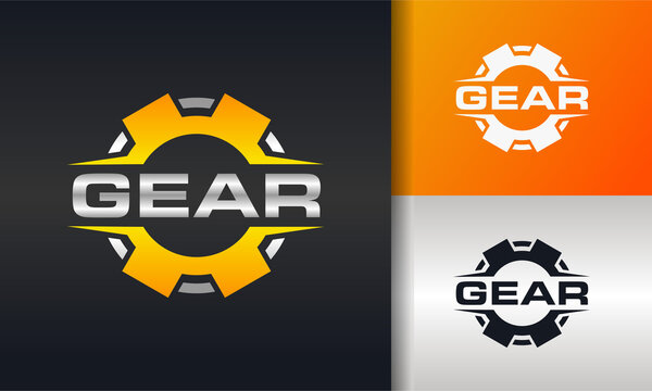 mechanical gear logo