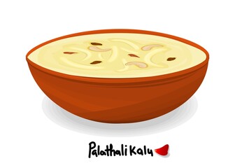 Palathalikalu indian Sweet Dish Food Vector