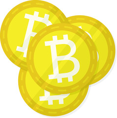 An Illustration Icon of Bitcoin