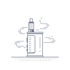 Vaping box device kit and mod on white background