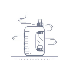 Vaping box device kit and mod on white background