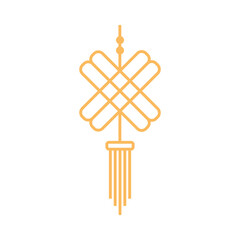 japanese hanging ornament oriental element decoration line design