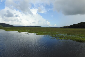 clouds over the river