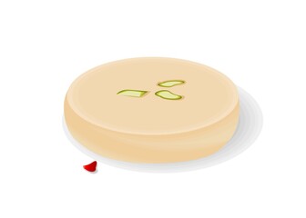 Peda Indian Sweets or Mithai Food Vector