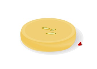 Peda Indian Sweets or Mithai Food Vector