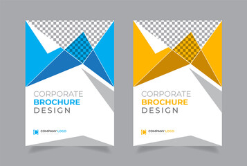 Creative and modern vector cover design for annual report flyer company profile.