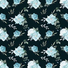 Floral seamless pattern  roses and wild flowers   Premium Vector