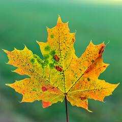 Herbstlaub vom Ahorn