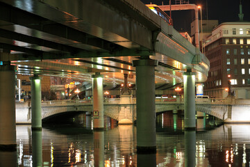 Fototapeta premium 日本橋川夜景