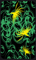 Tarot cards - back design.  Abstract pattern