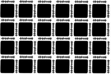Black and white rhythmic seamless pattern. Vector illustration