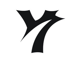 initial y and b logo letters and logo designs