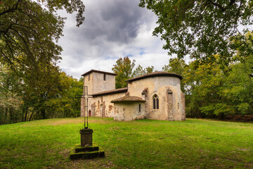 Fototapeta na wymiar Old european roman church