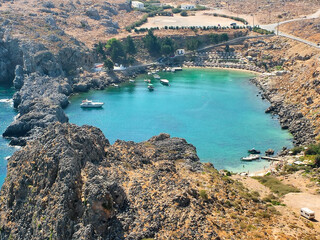 Saint Paul  Bay on the island of Rhodes in Greece