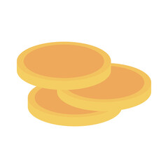 stack of coins currency money flat icon