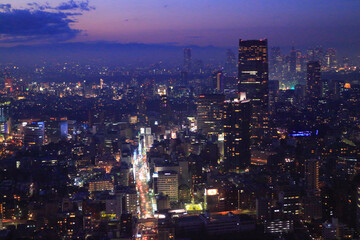 東京都心六本木夜景