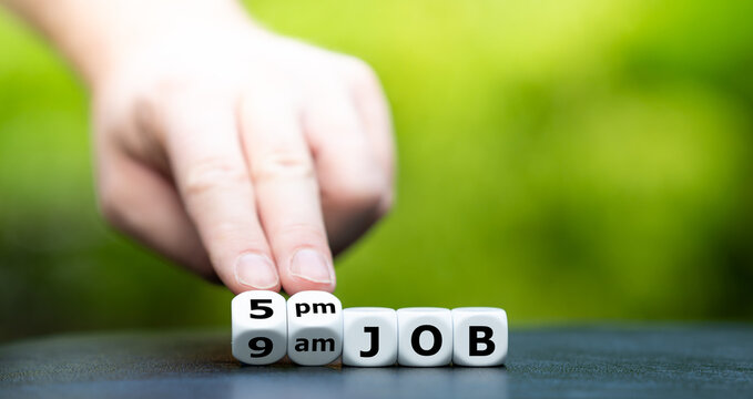 Symbol for a typical 9am to 5pm job.