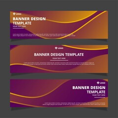 Set of modern abstract vector banners design. Template ready for use in web or print design.