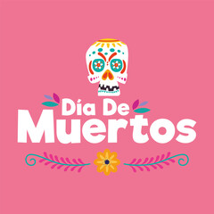 Dia de los muertos poster. Day of the Dead - Vector