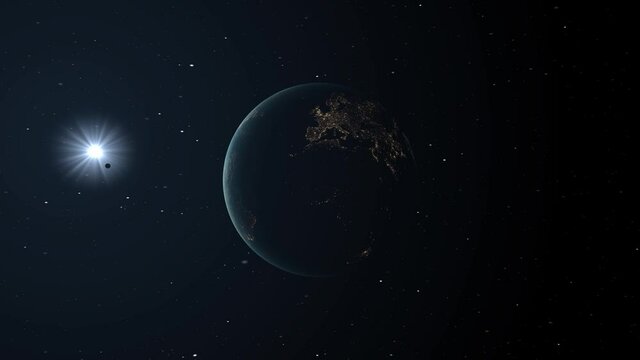 3d, africa, america, animation, astronomy, atlantic, atmosphere, background, beautiful, black, camera, concept, continent, detail, earth, east, eurasia, europe, fantasy, fiction, galaxy, geography, gl
