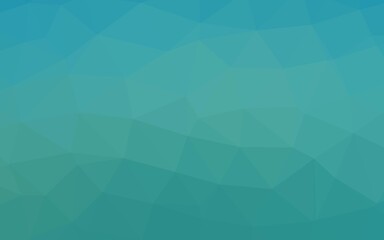 Light BLUE vector shining triangular template.