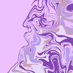 Fluid art texture. Background with abstract iridescent paint effect. Liquid acrylic artwork with trendy mixed paints. Can be used for website background. pink and violet overflowing colors