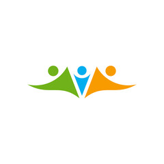 Family logo design vector template, Illustration design Community, Symbol Icon