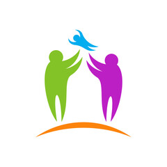 Family logo design vector template, Illustration design Community, Symbol Icon