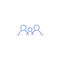 Family logo design vector template, Illustration design Community, Symbol Icon