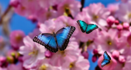 butterfly closeup on a pink flower bush.