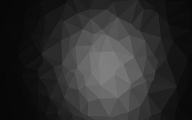 Dark Silver, Gray vector blurry triangle texture.