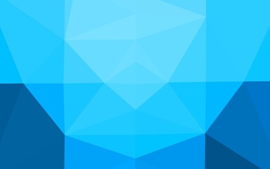 Light BLUE vector abstract polygonal layout.