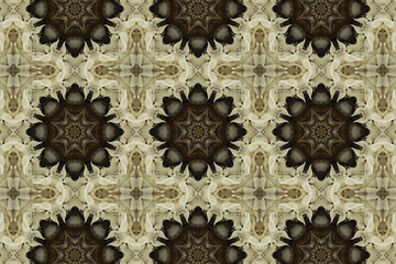 abstract colorful seamless pattern with floral motifs from flowers and leaves. High quality photo