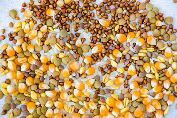 Healthy grains, full of vitamins