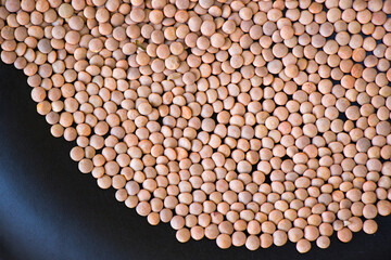 Healthy grains, green lentils and full of vitamins