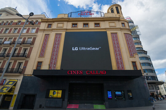 Cityscape of the streets of madrid during the Covid-19 Pandemic