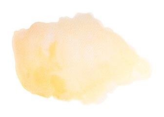 Abstract artistic texture of light yellow water color background. Vector graphic scalable.