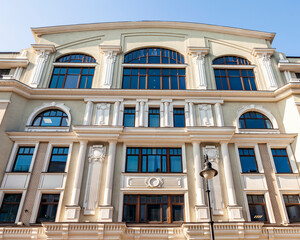 Moscow, Russia, September 23, 2020. The architectural ensemble of the historic district of the...